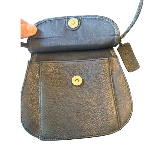 Fossil Womens Black Leather Crossbody Bag With Adjustable Strap - Picture 3 of 6